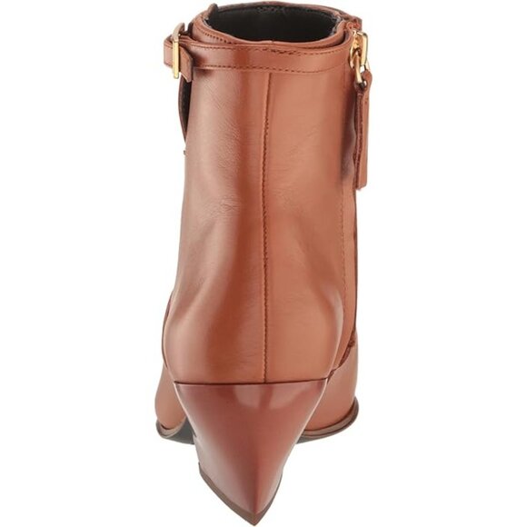 🆕FRANCO SARTO Amber Western Inspired Zip Bootie Ankle Boot 8 Brown - Picture 4 of 16